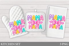 Mother's Day Kitchen Set Design. Mother's Day Sublimation Product Image 1