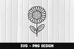 Flower svg, Flower silhouette png Product Image 1