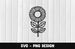 Flower svg, Flower silhouette png Product Image 1