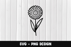 Flower svg, Flower silhouette png Product Image 1