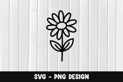 Flower svg, Flower silhouette png Product Image 1