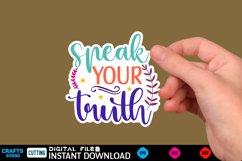 Inspirational Sticker Sticker Design, motivational quotes Product Image 1