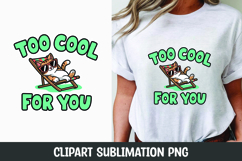 Cool cat quote clipart sublimation png Product Image 1