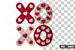 XO Knit Letter Clipart PNG Product Image 1