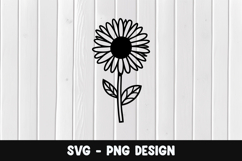 Flower svg, Flower silhouette png Product Image 1
