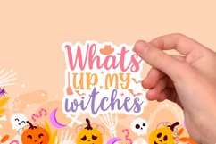 Halloween sticker Svg Design,Halloween Quotes Spooky Hallowe Product Image 1