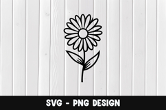 Flower svg, Flower silhouette png Product Image 1