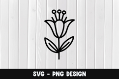 Flower svg, Flower silhouette png Product Image 1