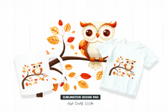 Sparrow Floral Autumn Clipart Design Product Image 1