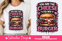 Cheese to My Burger Clipart PNG Product Image 1