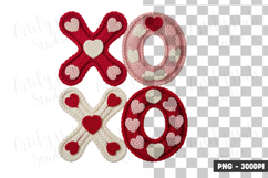 Decorative Knit XO Clipart PNG Product Image 1