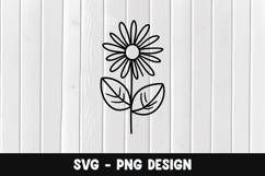 Flower svg, Flower silhouette png Product Image 1