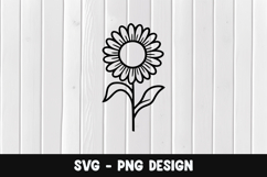 Flower svg, Flower silhouette png Product Image 1