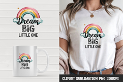 Rainbow quote t-shirt, mug wrap, clipart sublimation design Product Image 1