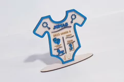 Baby birth stats, metrica, announcement, laser cut svg file Product Image 2