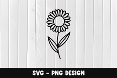 Flower svg, Flower silhouette png Product Image 1