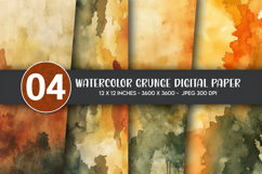 Watercolor Grunge Digital Paper Product Image 1