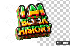 I Am Black History Quote Clipart PNG Product Image 1