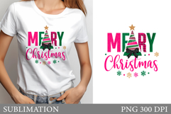 Merry Christmas T-Shirt. Christmas Sublimation Product Image 1