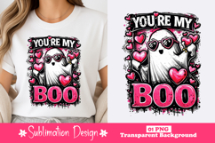You’re My Boo Valentine Clipart PNG Product Image 1