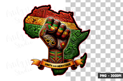 Africa Map Fist Clipart PNG Product Image 1