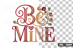 Be Mine Decorative Lettering Clipart PNG Product Image 1