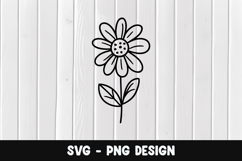 Flower svg, Flower silhouette png Product Image 1