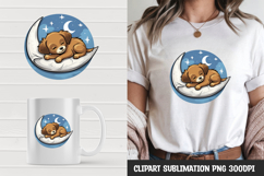 Kawaii puppy t-shirt, mug wrap, clipart sublimation design Product Image 1