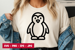 Cute Penguin Cartoon Baby Animal SVG PNG Product Image 1