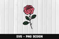 Flower svg, pink flower png Product Image 1
