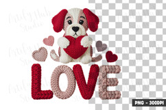 Cute Dog Love Clipart PNG Product Image 1