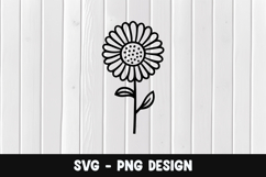 Flower svg, Flower silhouette png Product Image 1