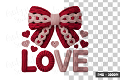 Love Bow Decorative Typography Clipart PNG Product Image 1