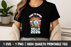 Hello 2026 Time to Shine SVG Product Image 1