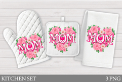 Mother's Day Kitchen Set Design. Mother's Day Sublimation Product Image 1