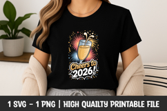 Cheers To 2026 Champagne SVG Product Image 1