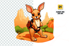 Cartonish rabbit sublimation clipart png Product Image 1