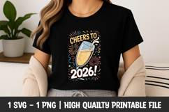 Cheers 2026 Drink Celebration SVG Product Image 1