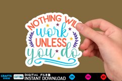 Inspirational Sticker Sticker Design, motivational quotes Product Image 1