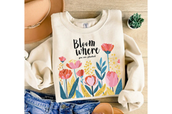 Retro flower png, Bloom where you are planted png Product Image 3