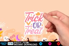 Halloween sticker Svg Design,Halloween Quotes Spooky Hallowe Product Image 1