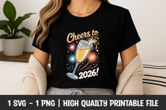 Cheers To New Year 2026 SVG Product Image 1
