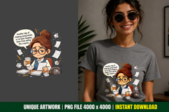Tired Teacher PNG Sublimation Classroom Design Product Image 1