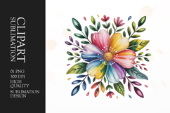 Floral Bouquet Clipart PNG Product Image 1