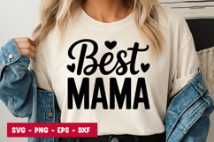 Best Mama Bold Typography SVG PNG Product Image 1