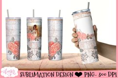 Floral tumbler wrap PNG for sublimation designs BUNDLE Product Image 2