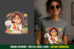 Exhausted Teacher PNG Sublimation Coffee Sign Product Image 1