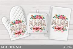 Mother's Day Kitchen Set Design. Mother's Day Sublimation Product Image 1