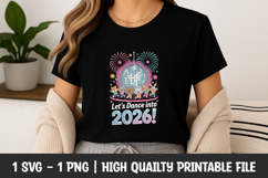 Sparkle 2026 New Year Dance SVG Product Image 1