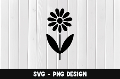 Flower svg, Flower silhouette png Product Image 1